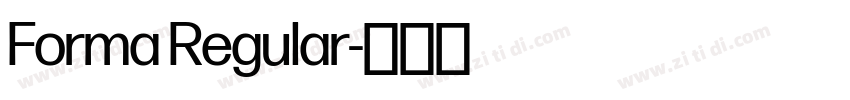 Forma Regular字体转换 Forma Regular字体转换